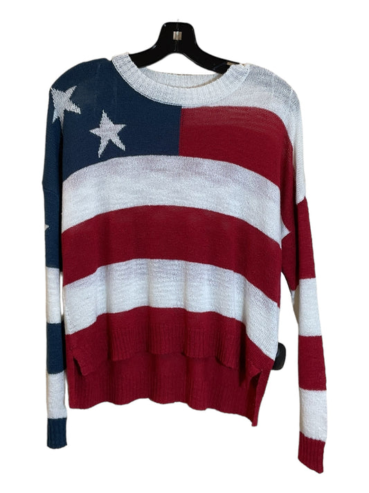 Red White Blue Sweater Clothes Mentor, Size Xs