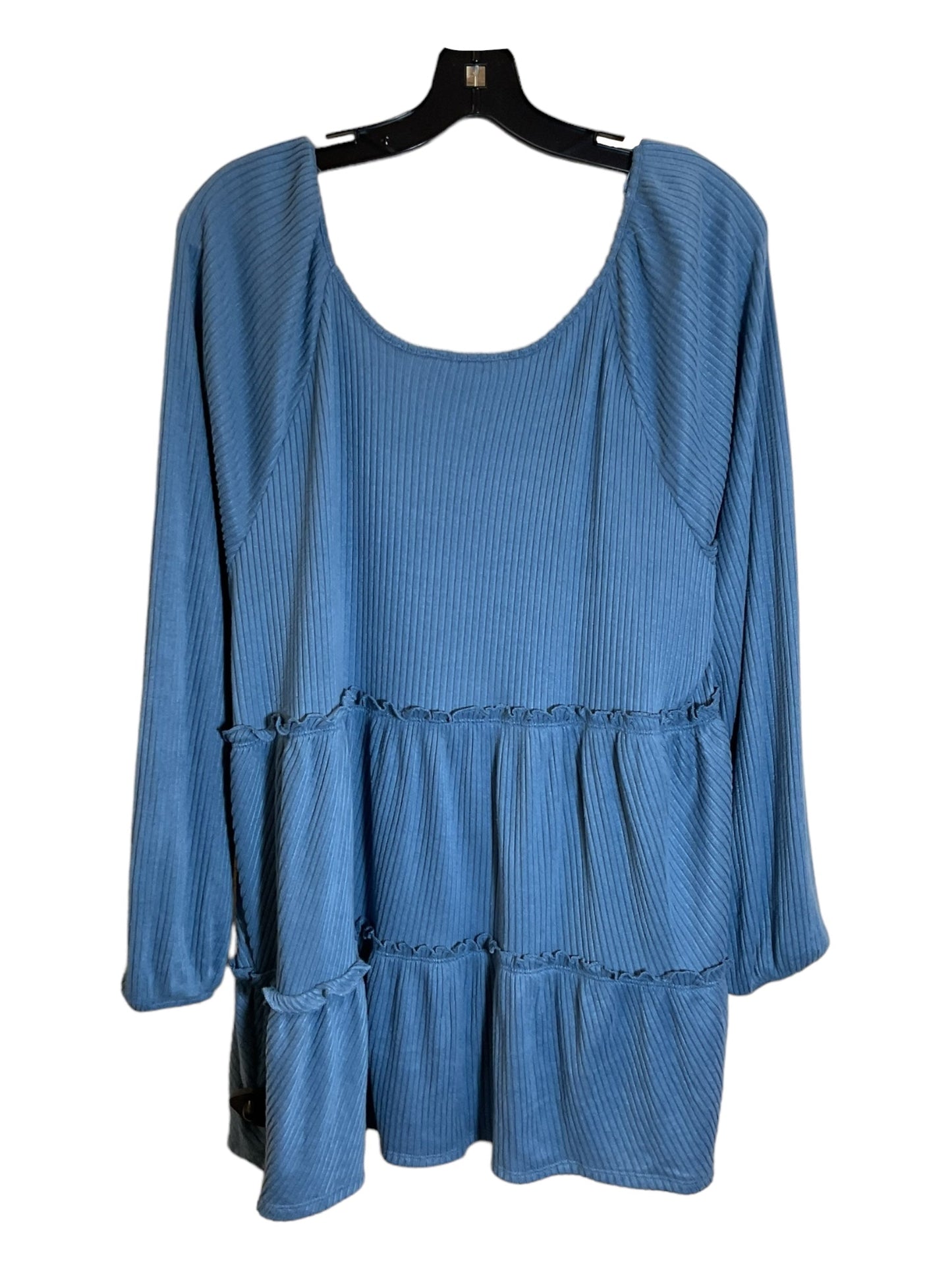 Blue Tunic Long Sleeve Lc Lauren Conrad, Size 1x