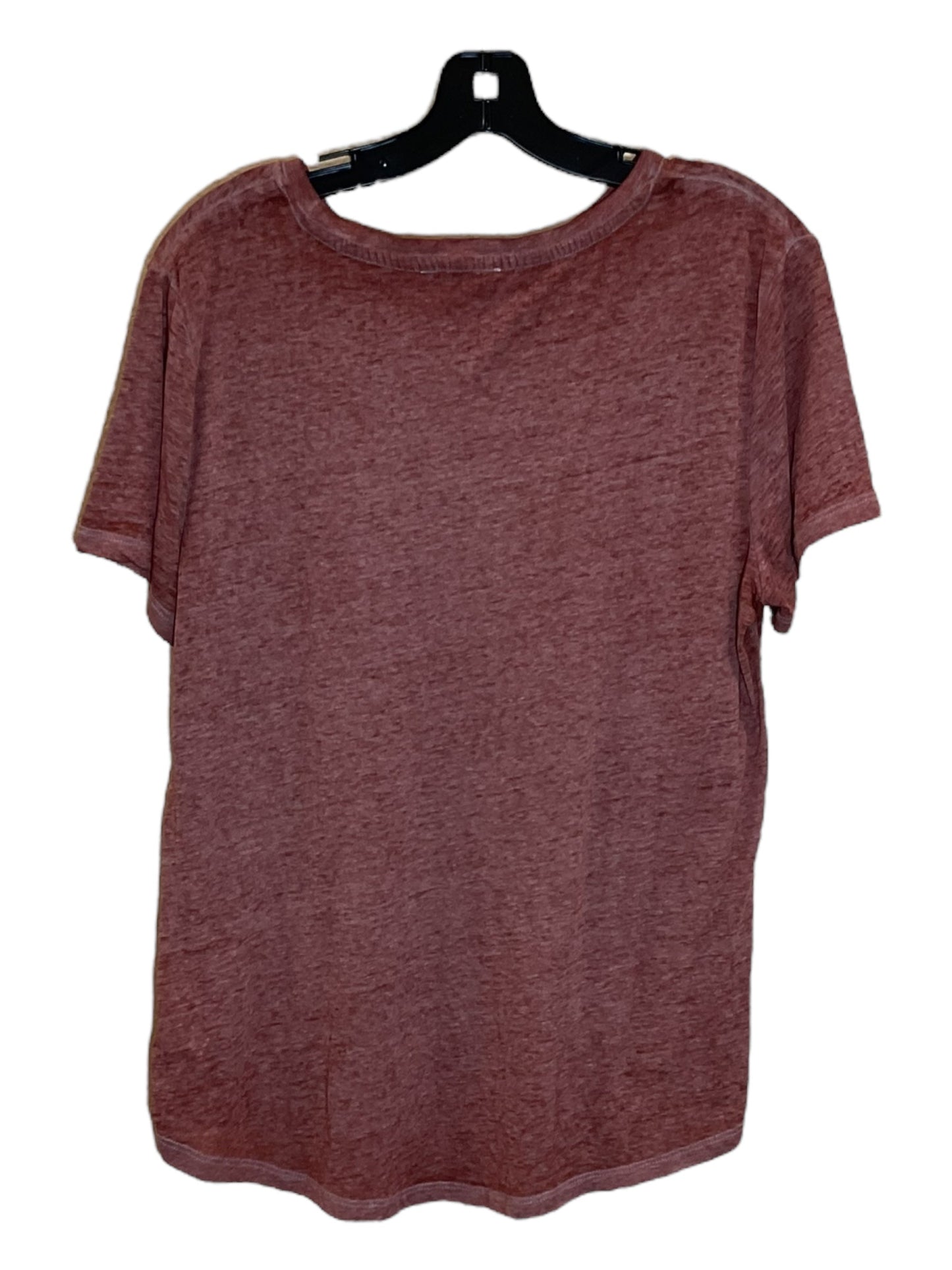 Brown Top Short Sleeve Maurices, Size L