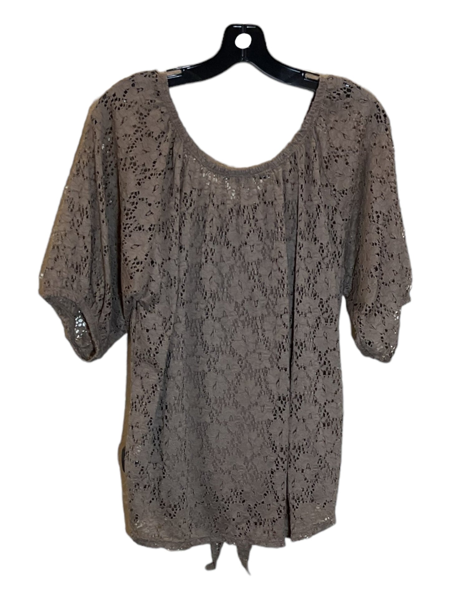 Brown Top Short Sleeve French Laundry, Size Xl