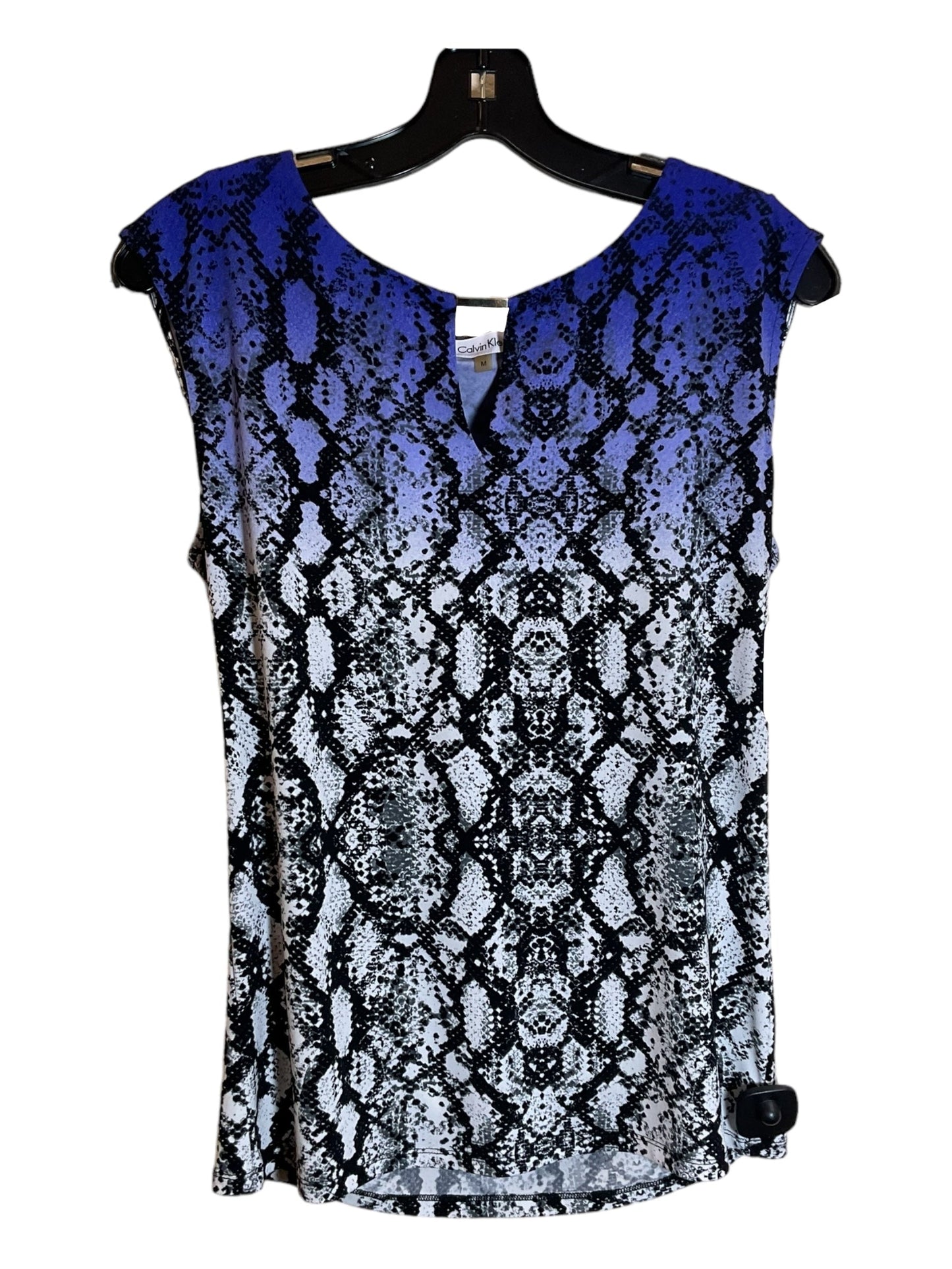 Top Sleeveless By Calvin Klein In Purple, Size: M