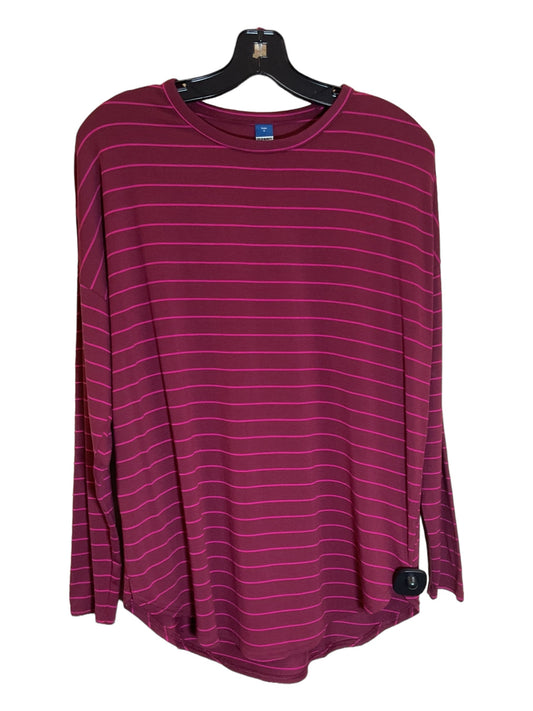 Tunic Long Sleeve By Old Navy In Red, Size: S