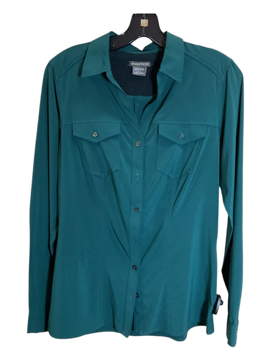 Blouse Long Sleeve By Exofficio In Green, Size: S