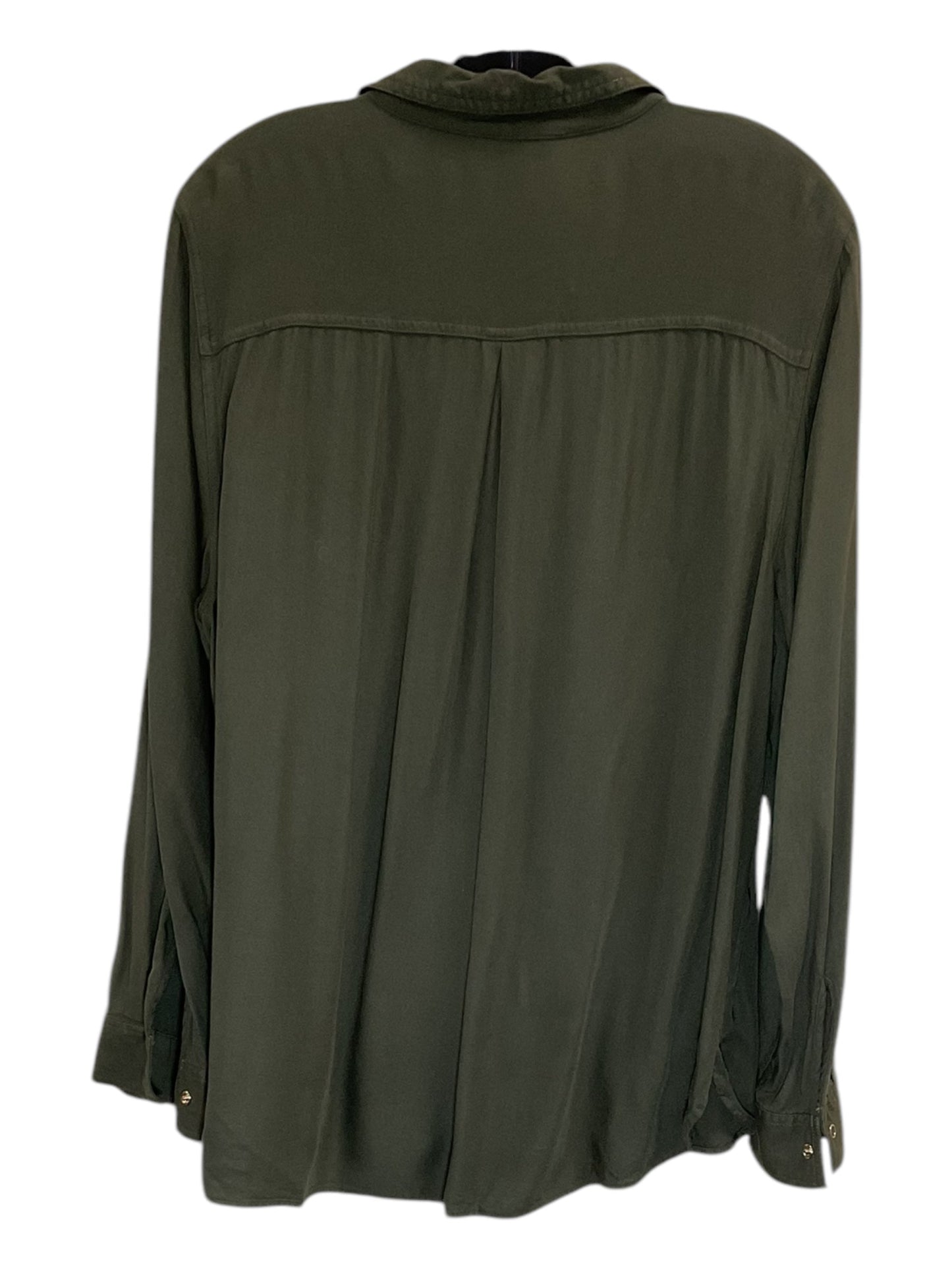 Blouse Long Sleeve By Rock And Republic In Green, Size: Xl