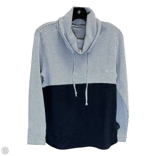 Top Long Sleeve By Clothes Mentor In Grey & White, Size: M