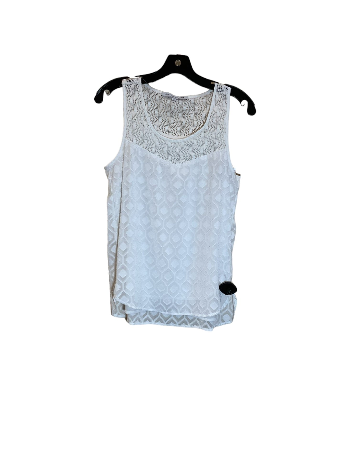 White Top Sleeveless Collective Concepts, Size S