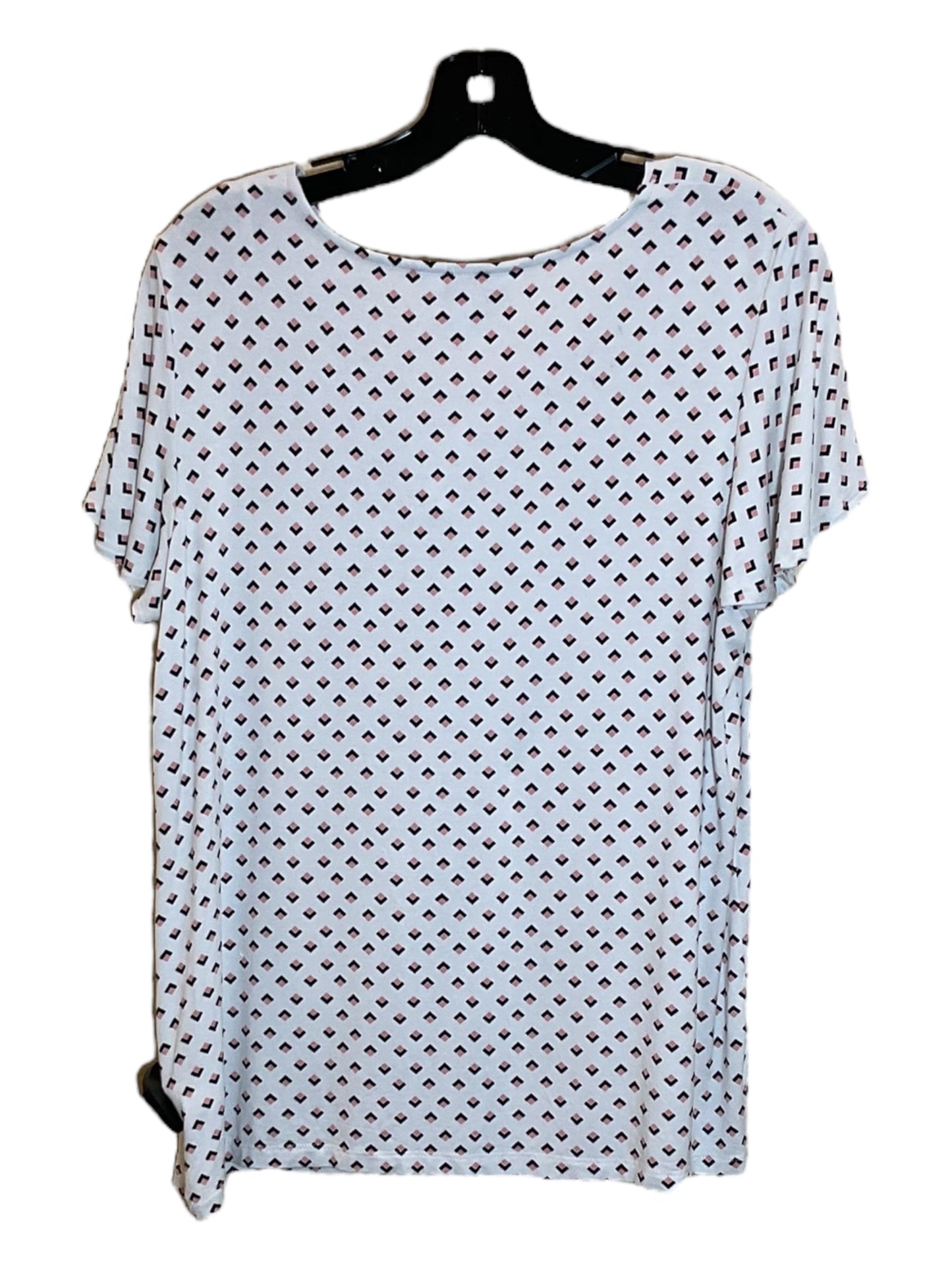 White Top Short Sleeve Liz Claiborne, Size L