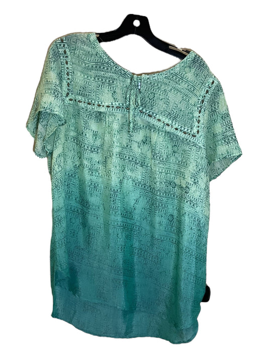 Green Top Short Sleeve Christopher And Banks, Size Xl