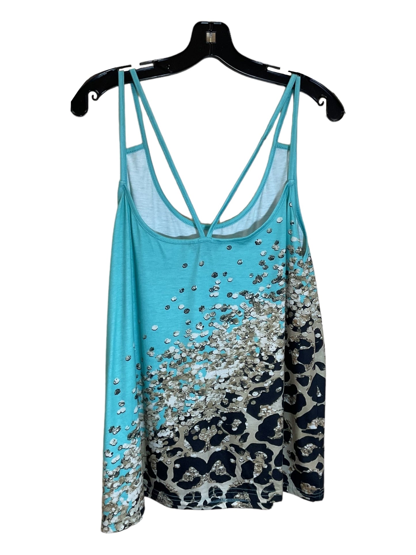 Teal Top Sleeveless Clothes Mentor, Size 2x