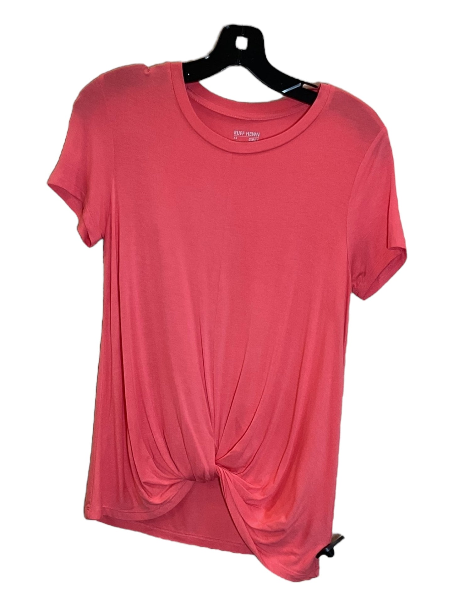 Top Short Sleeve By Ruff Hewn In Coral, Size: Xs