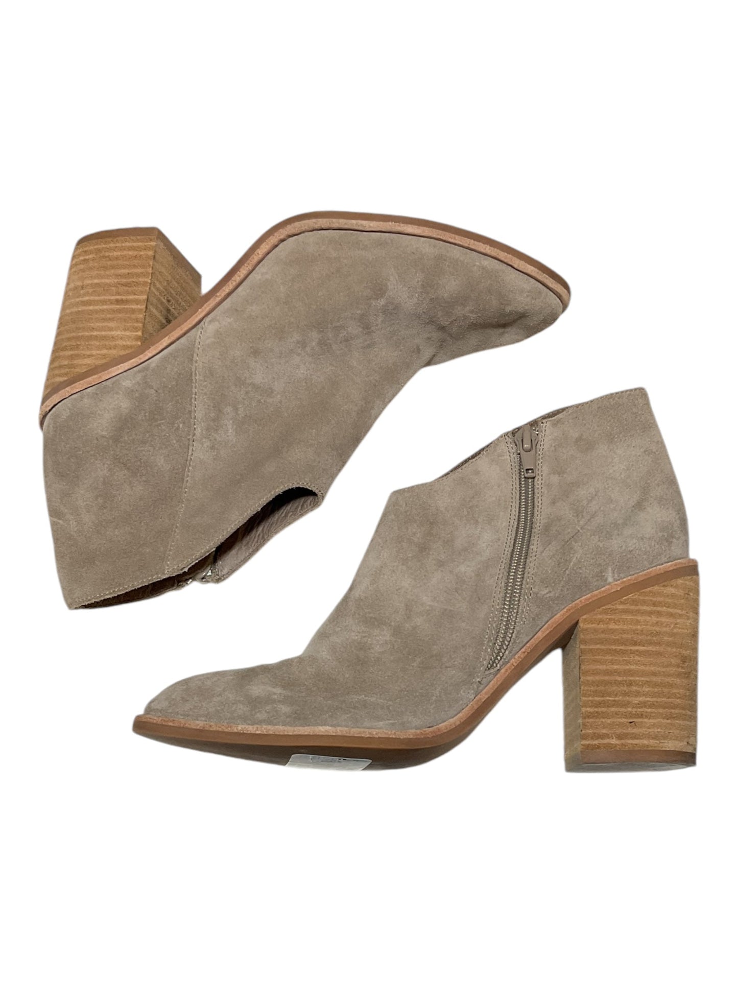 Boots Ankle Heels By Jeffery Campbell In Taupe, Size: 7