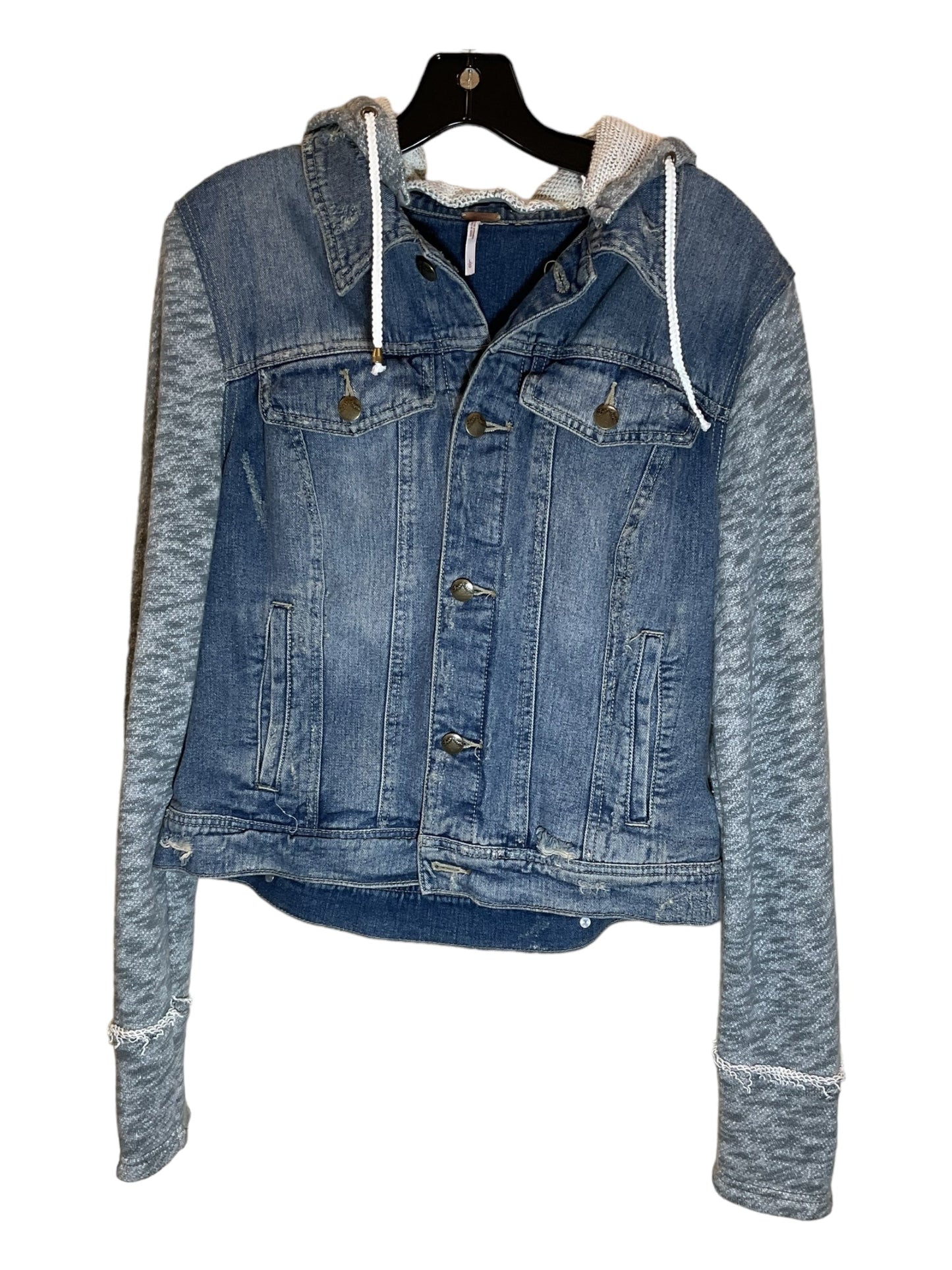 Blue Denim Jacket Denim Free People, Size L