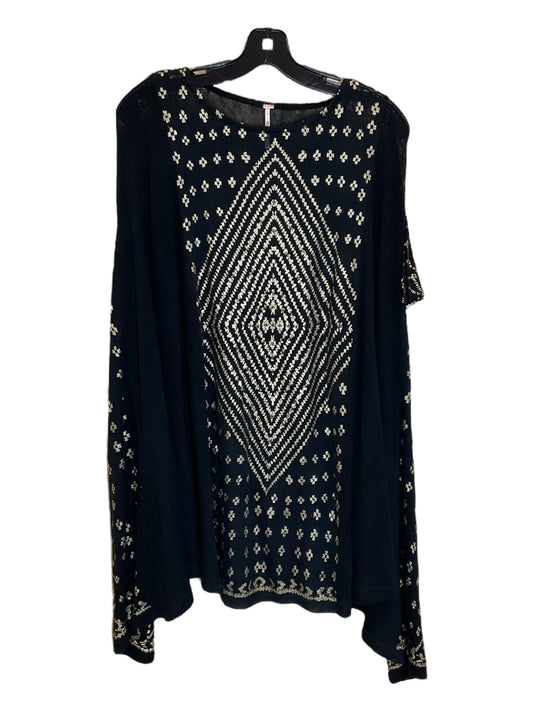 Black & Gold Tunic Long Sleeve Free People, Size S