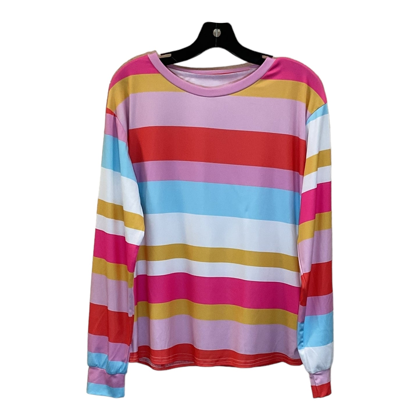 Multi-colored Top Long Sleeve Clothes Mentor, Size M