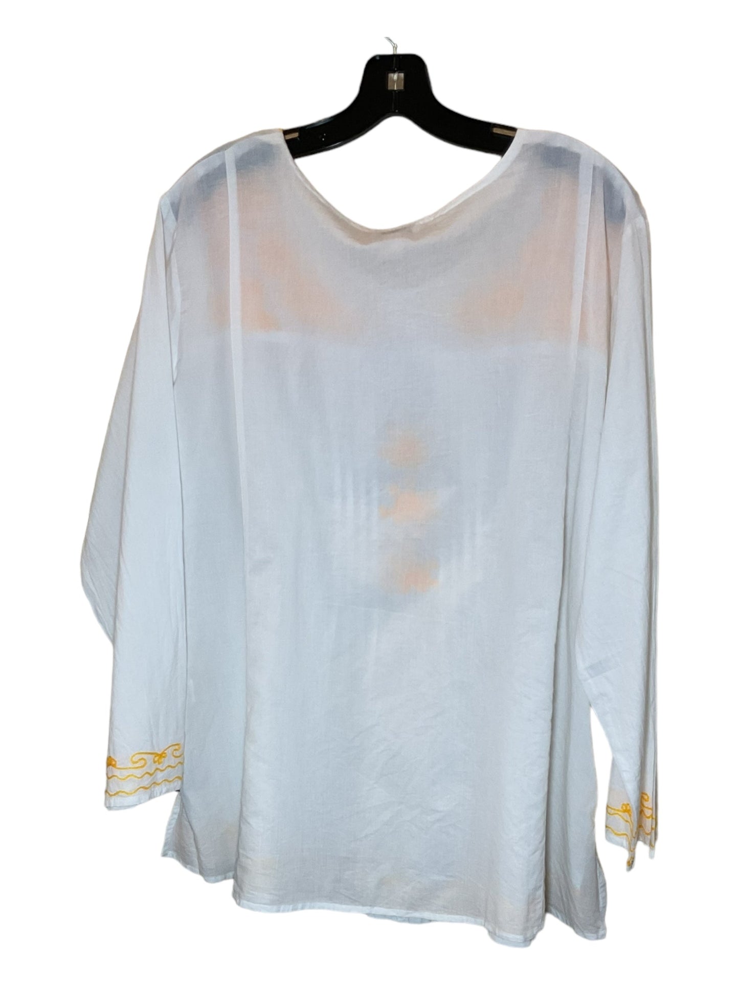 White Top Long Sleeve C And C, Size 3x