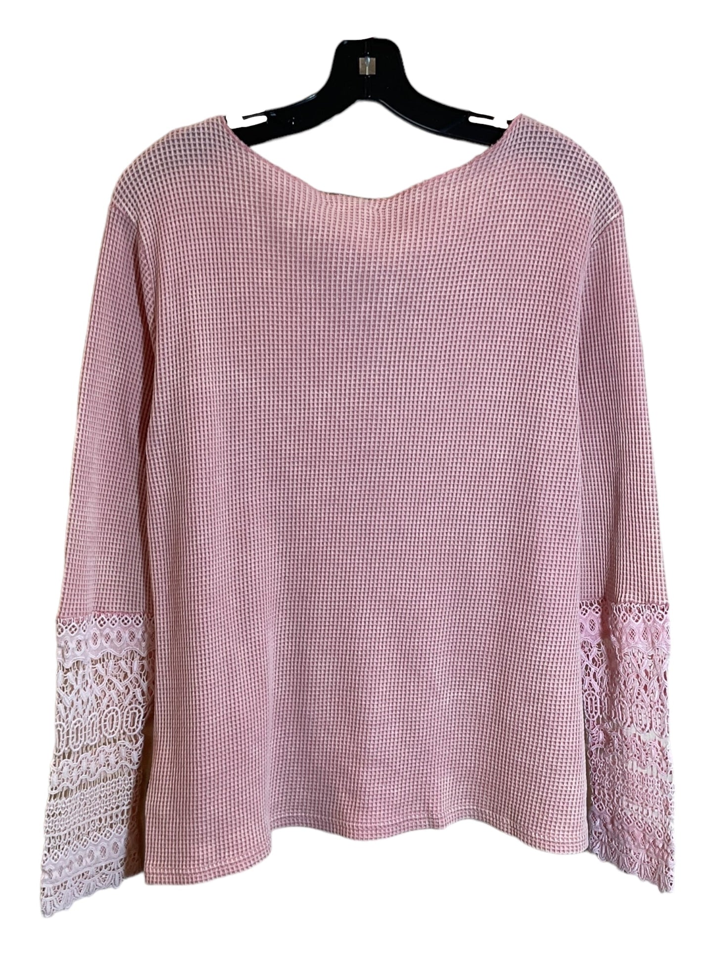 Pink Top Long Sleeve Bibi, Size Xl