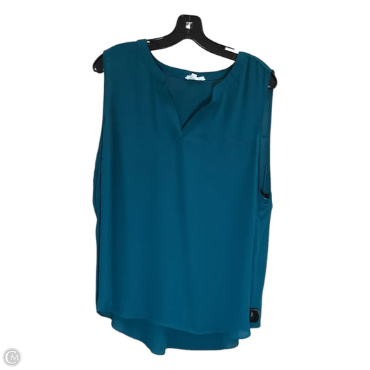 Top Sleeveless By Maurices In Green, Size: 2x