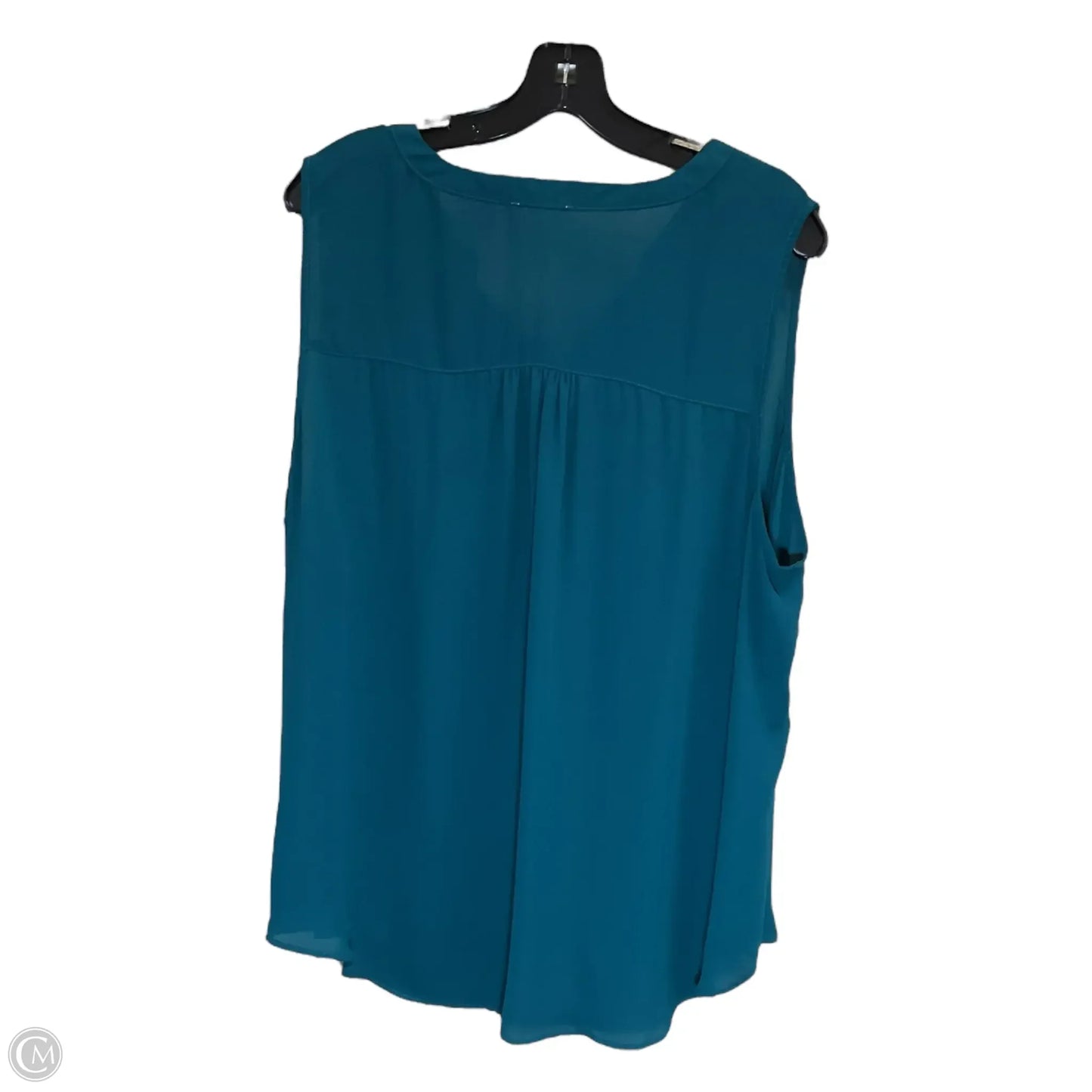 Top Sleeveless By Maurices In Green, Size: 2x