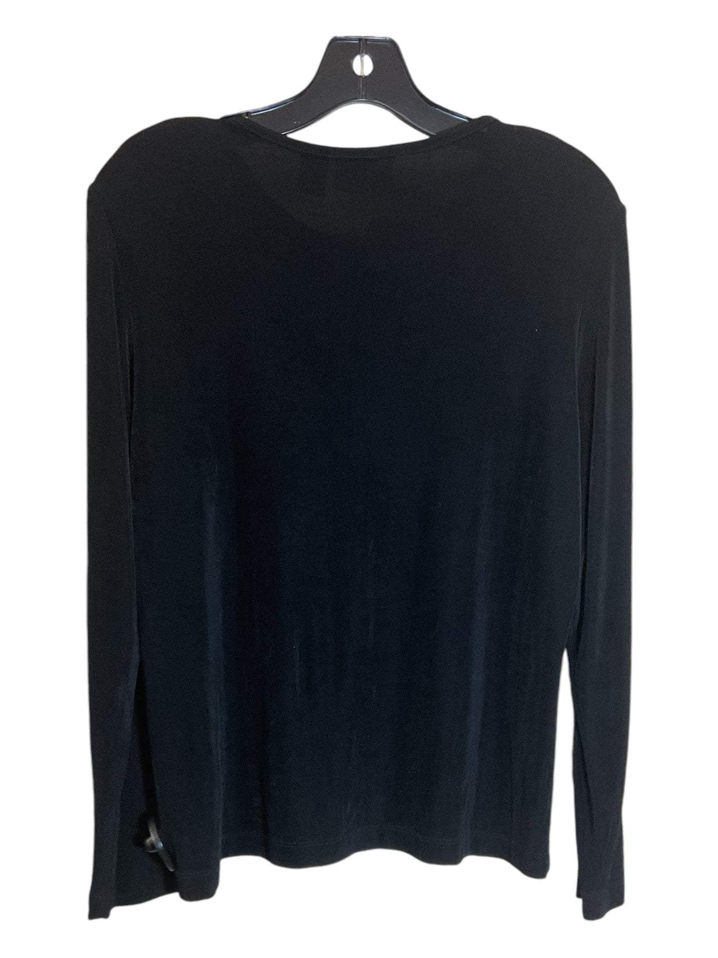 Top Long Sleeve By Chicos In Black, Size: M