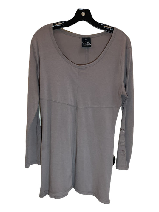 Tunic Long Sleeve By Noelle In Taupe, Size: M