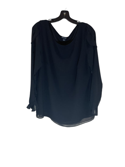 Top Long Sleeve By Roz And Ali In Black, Size: L