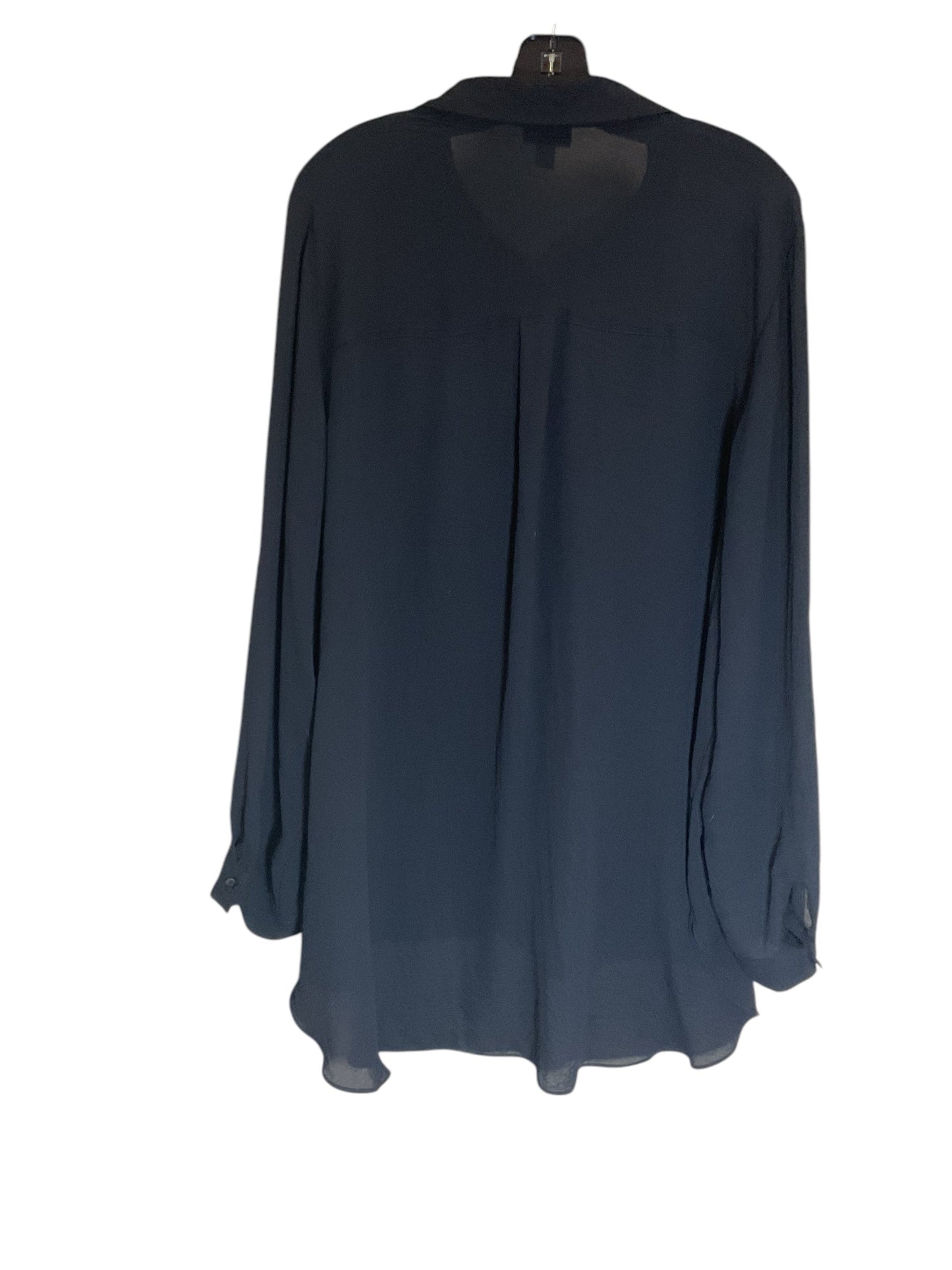 Blouse Long Sleeve By Ana In Black, Size: 2x