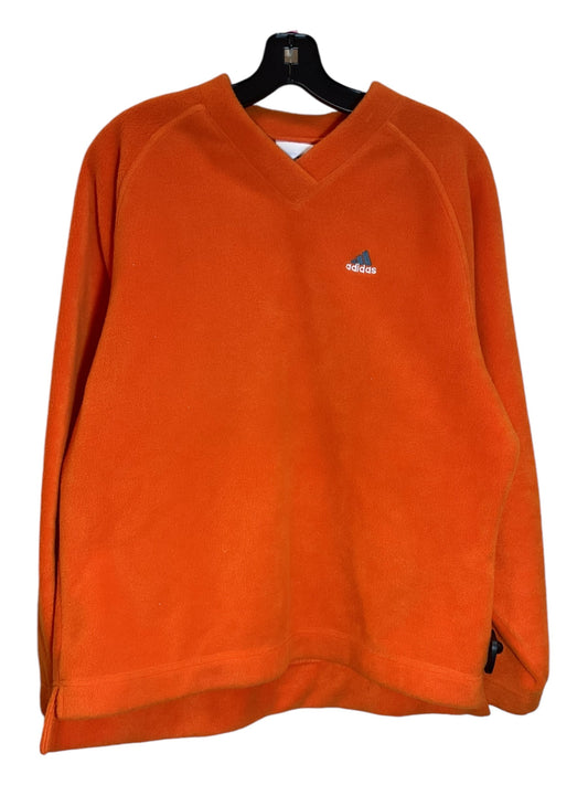 Sweatshirt Crewneck By Adidas In Orange, Size: L