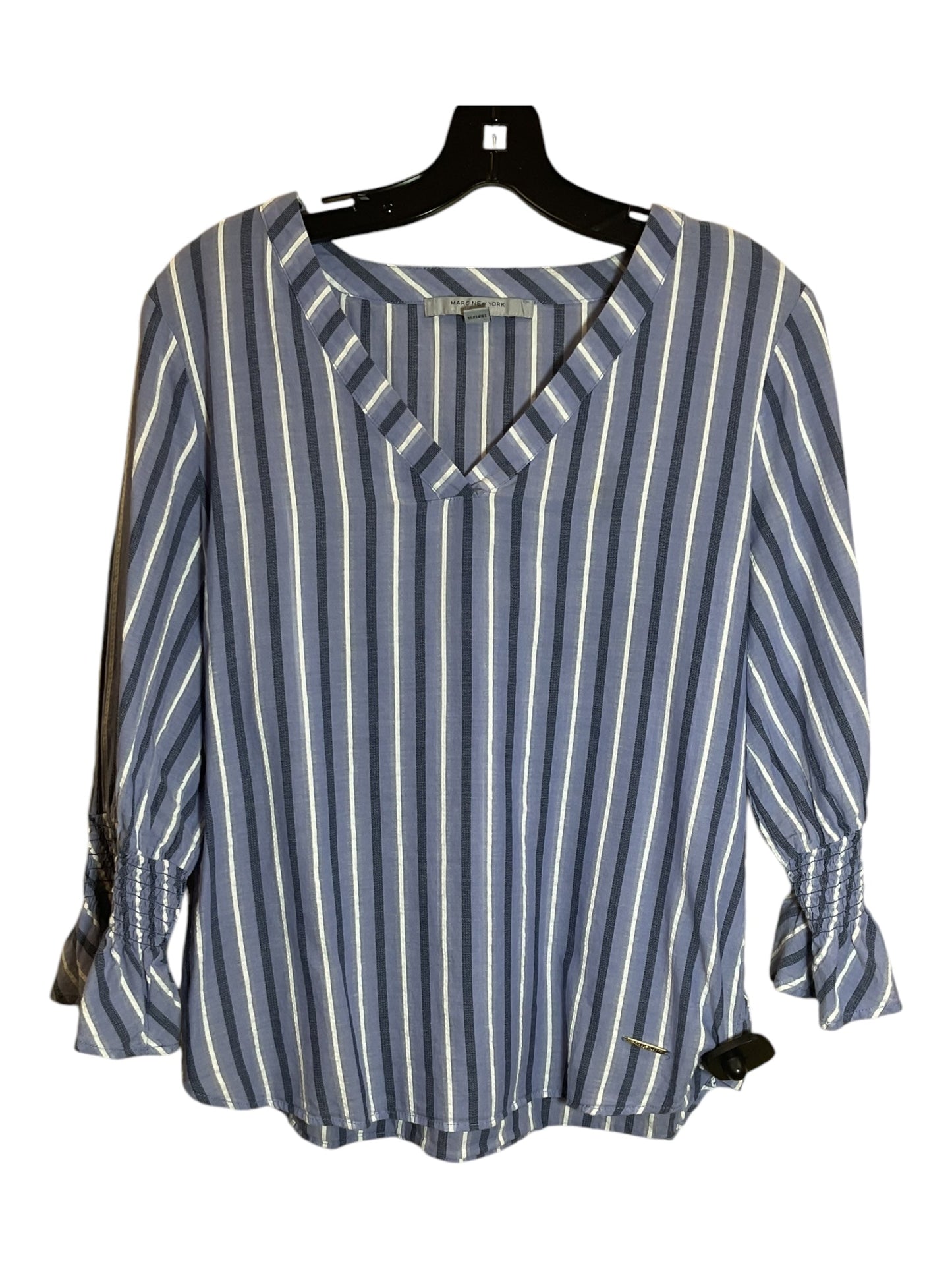 Top Long Sleeve By Marc New York In Blue, Size: M