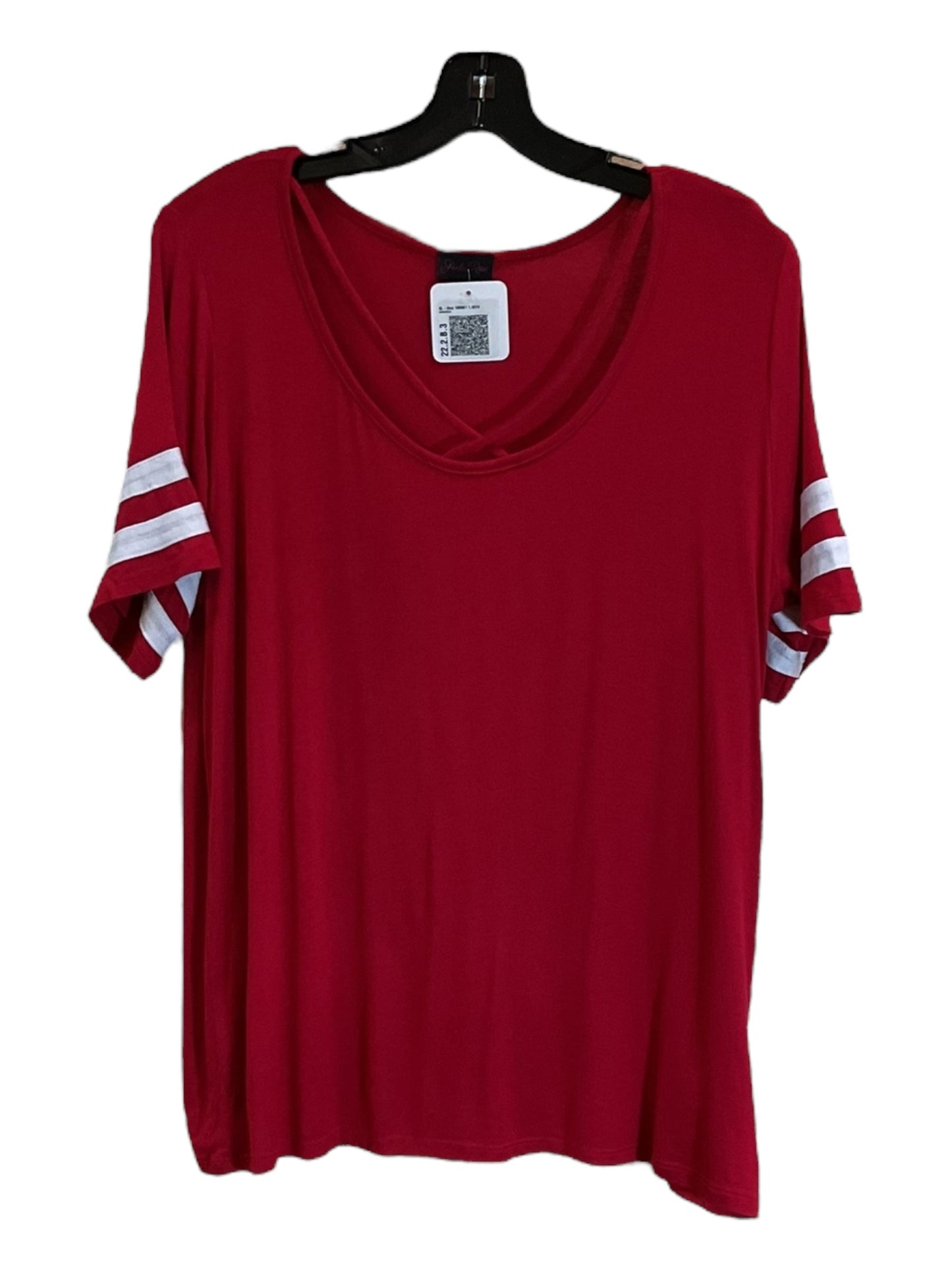 Top Short Sleeve By Clothes Mentor In Red, Size: Xl