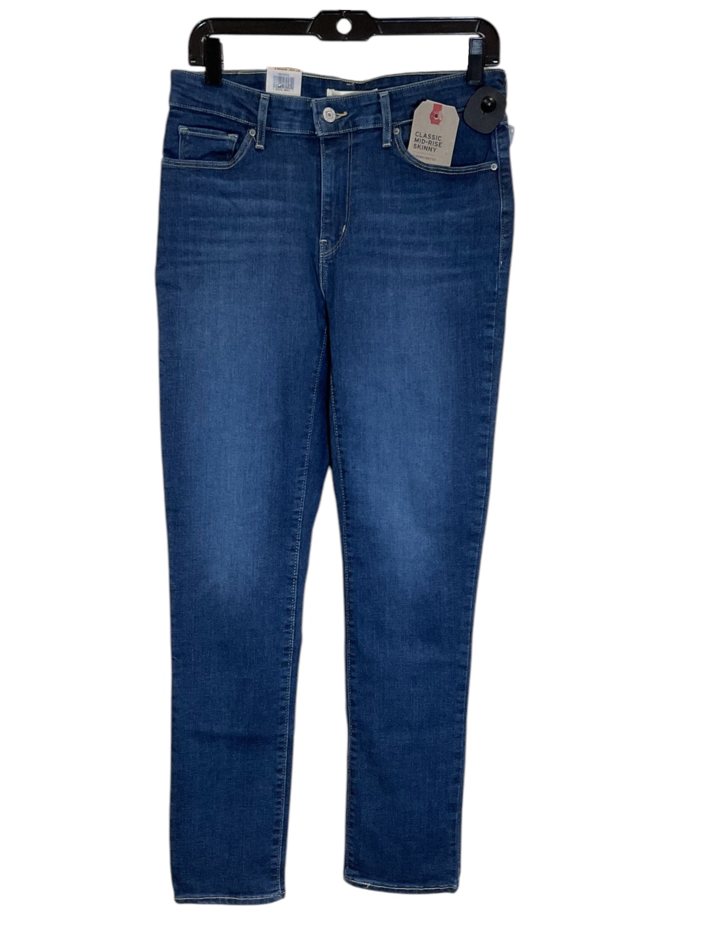 Jeans Skinny By Levis In Blue Denim, Size: 8