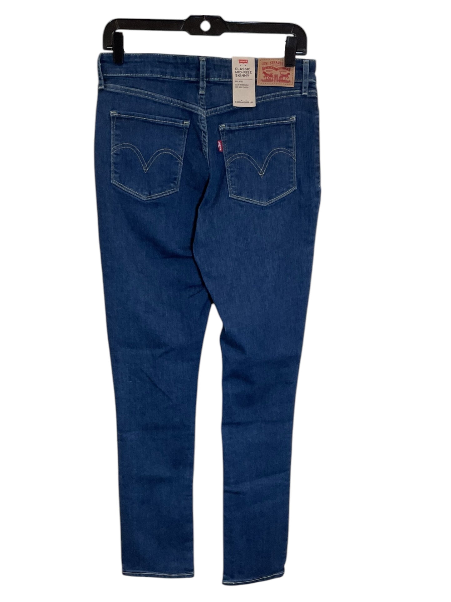 Jeans Skinny By Levis In Blue Denim, Size: 8