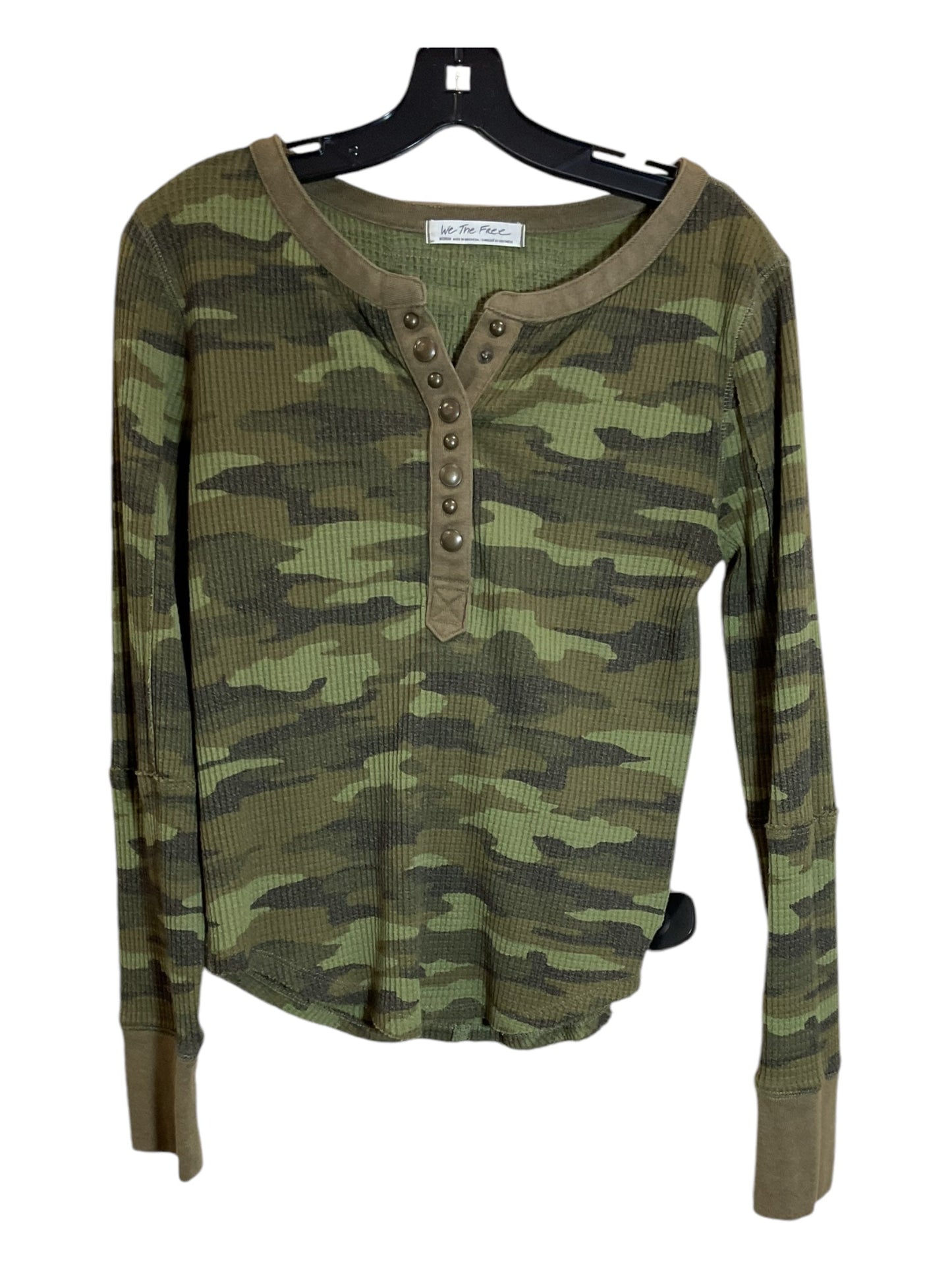 Top Long Sleeve By We The Free In Green, Size: M