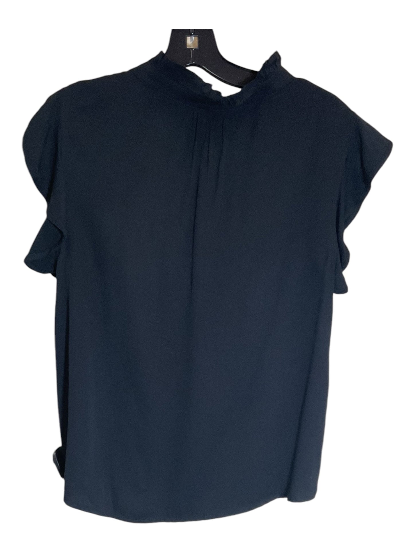 Blouse Short Sleeve By Clothes Mentor In Black, Size: S