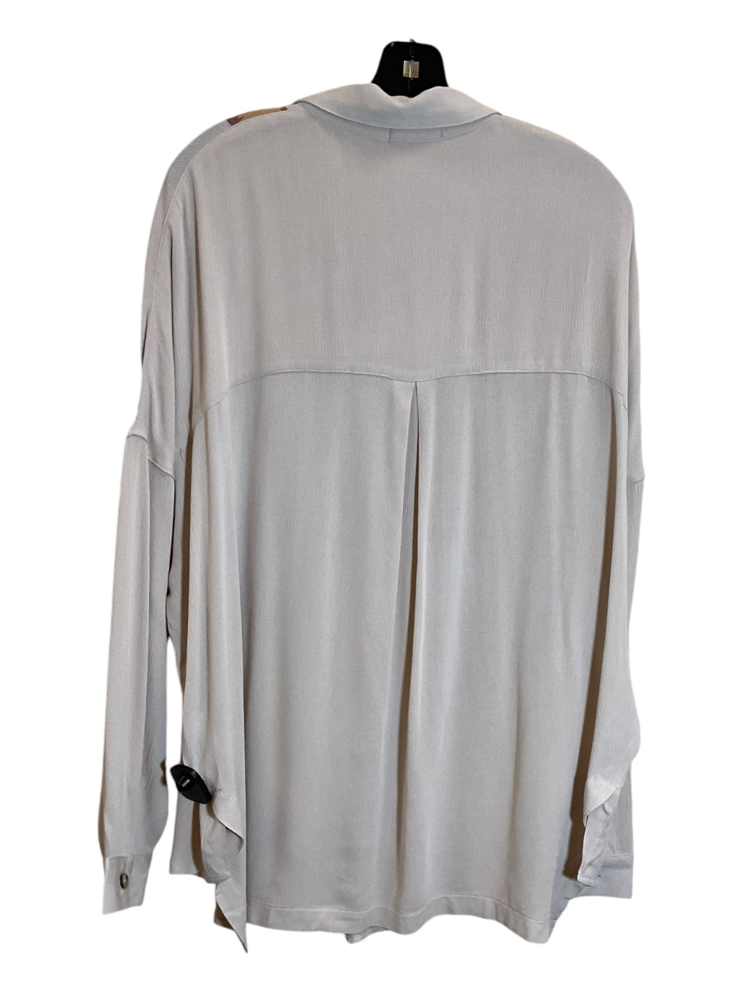 Blouse Long Sleeve By Clothes Mentor In Tan, Size: S