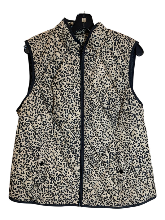 Vest Puffer & Quilted By Croft And Barrow In Animal Print, Size: L