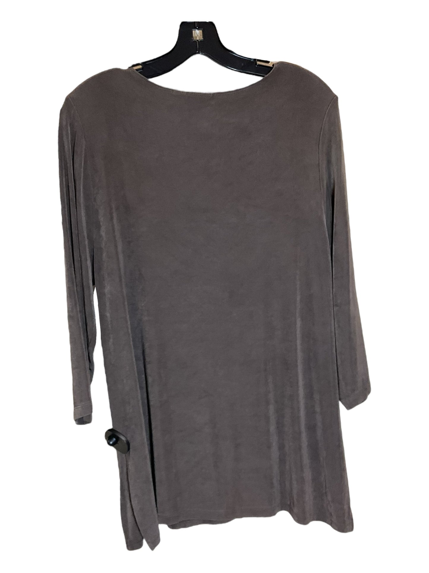 Top Long Sleeve By Chicos In Brown, Size: L