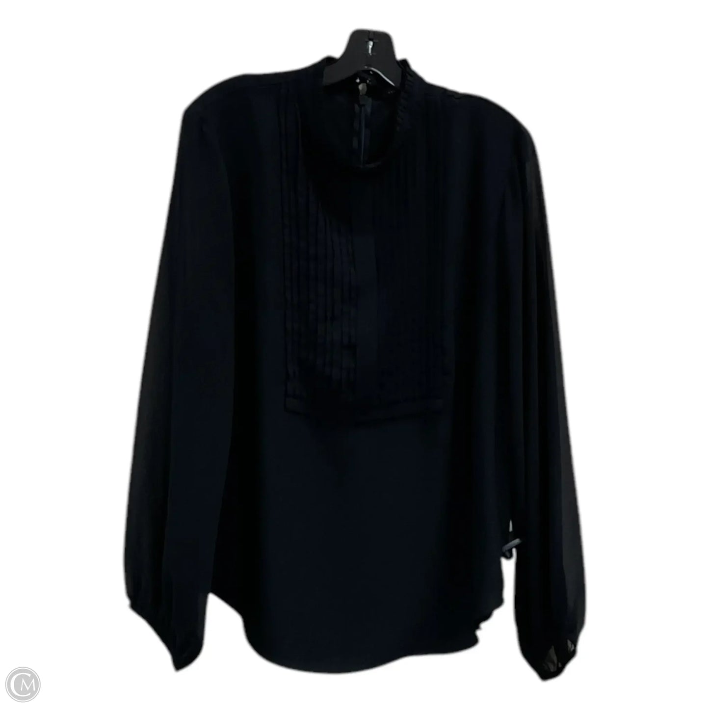 Top Long Sleeve By Ann Taylor In Black, Size: Xl