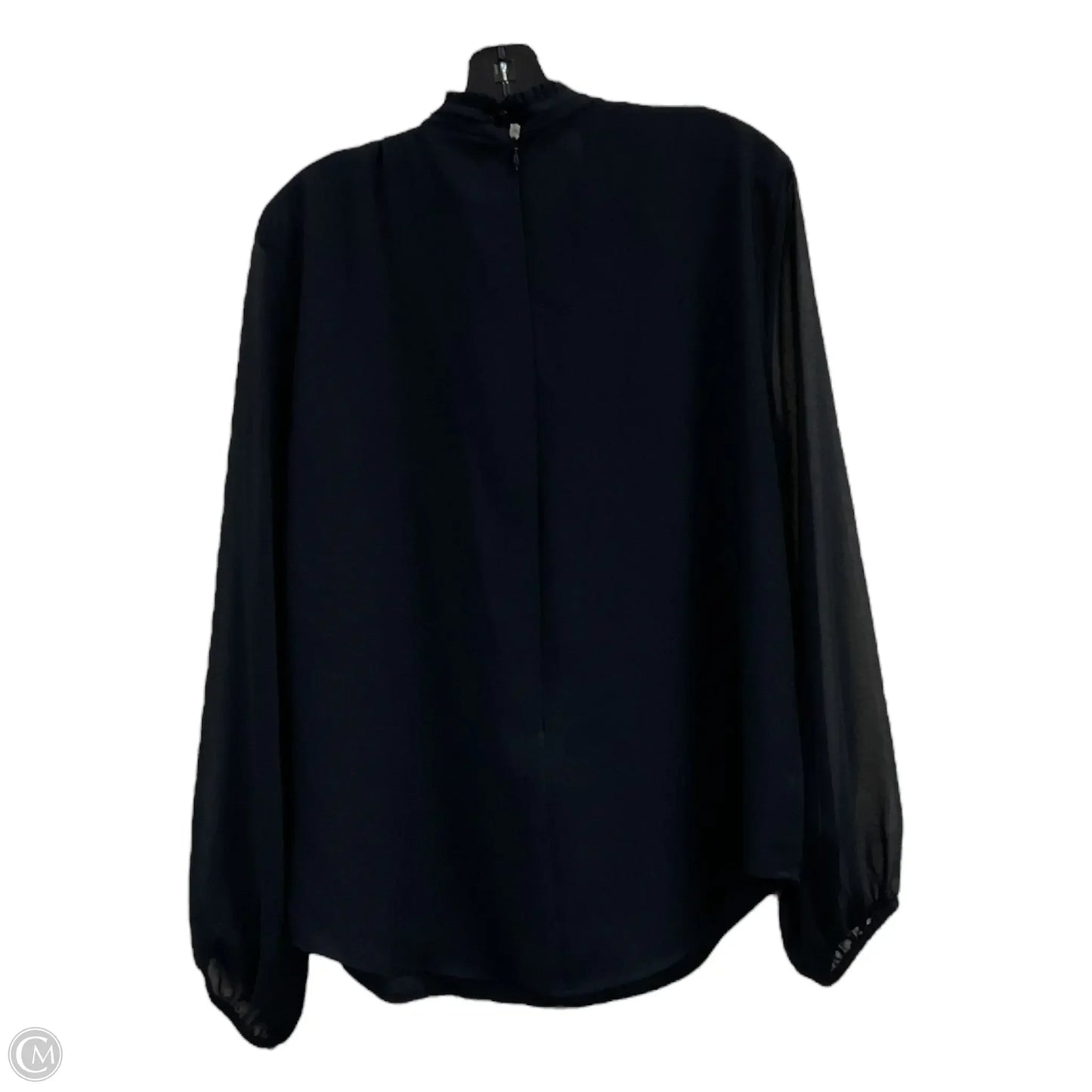 Top Long Sleeve By Ann Taylor In Black, Size: Xl