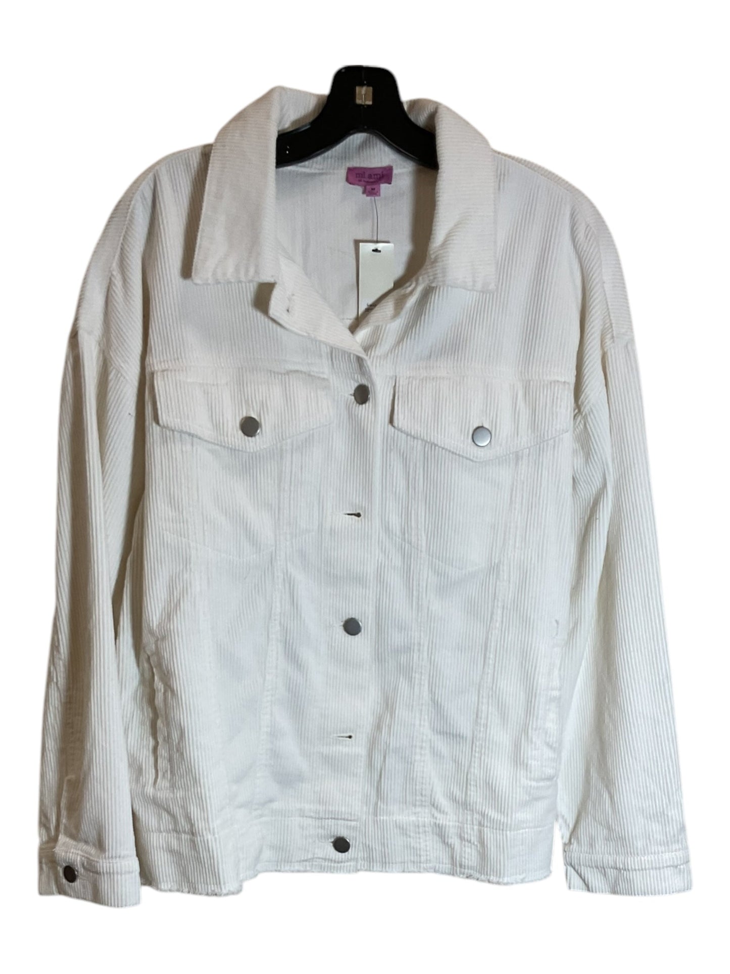 Jacket Shirt By Miami In White, Size: M