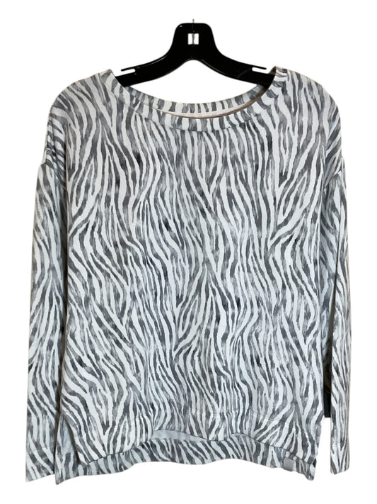 Top Long Sleeve By Tommy Bahama In Grey & White, Size: S