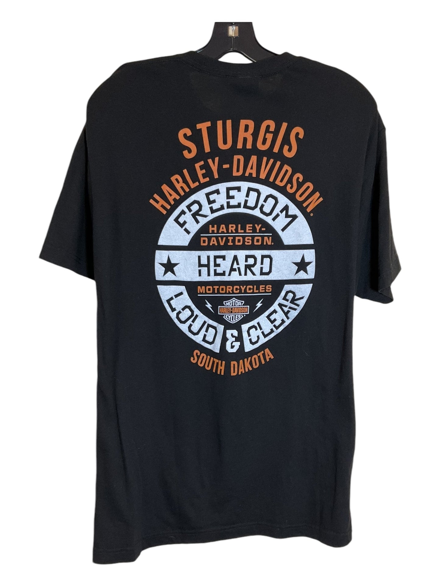 Top Short Sleeve By Harley Davidson In Black, Size: Xl