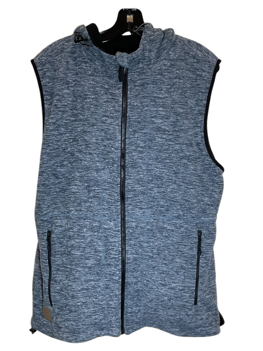 Vest Fleece By Clothes Mentor In Blue, Size: Xl