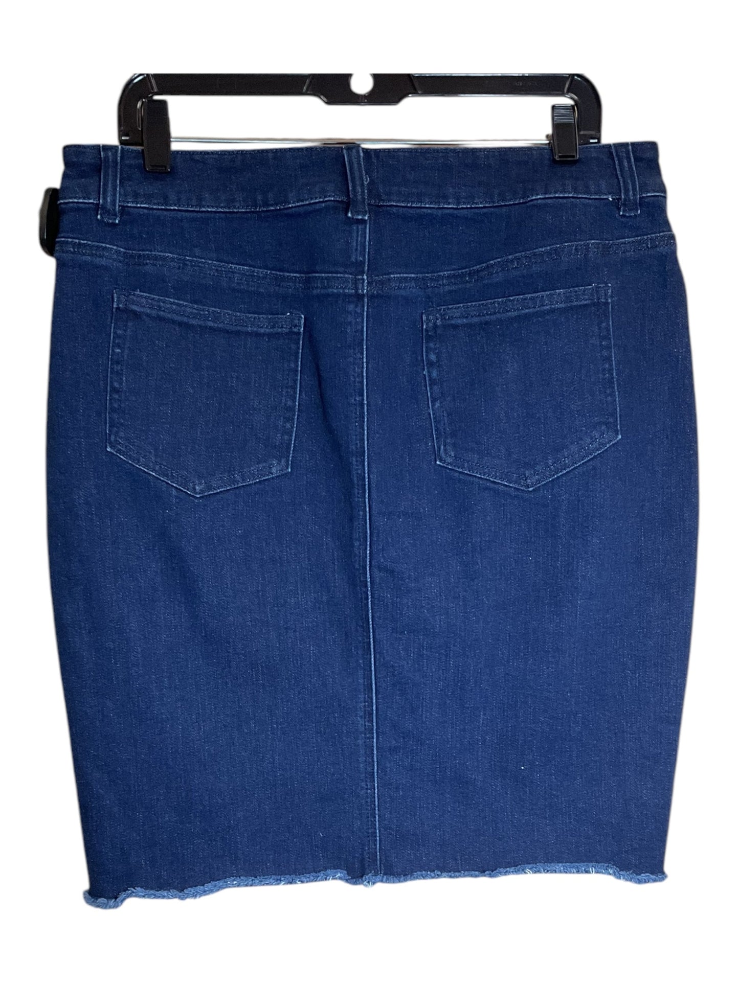 Skirt Midi By J Mclaughlin In Blue Denim, Size: L