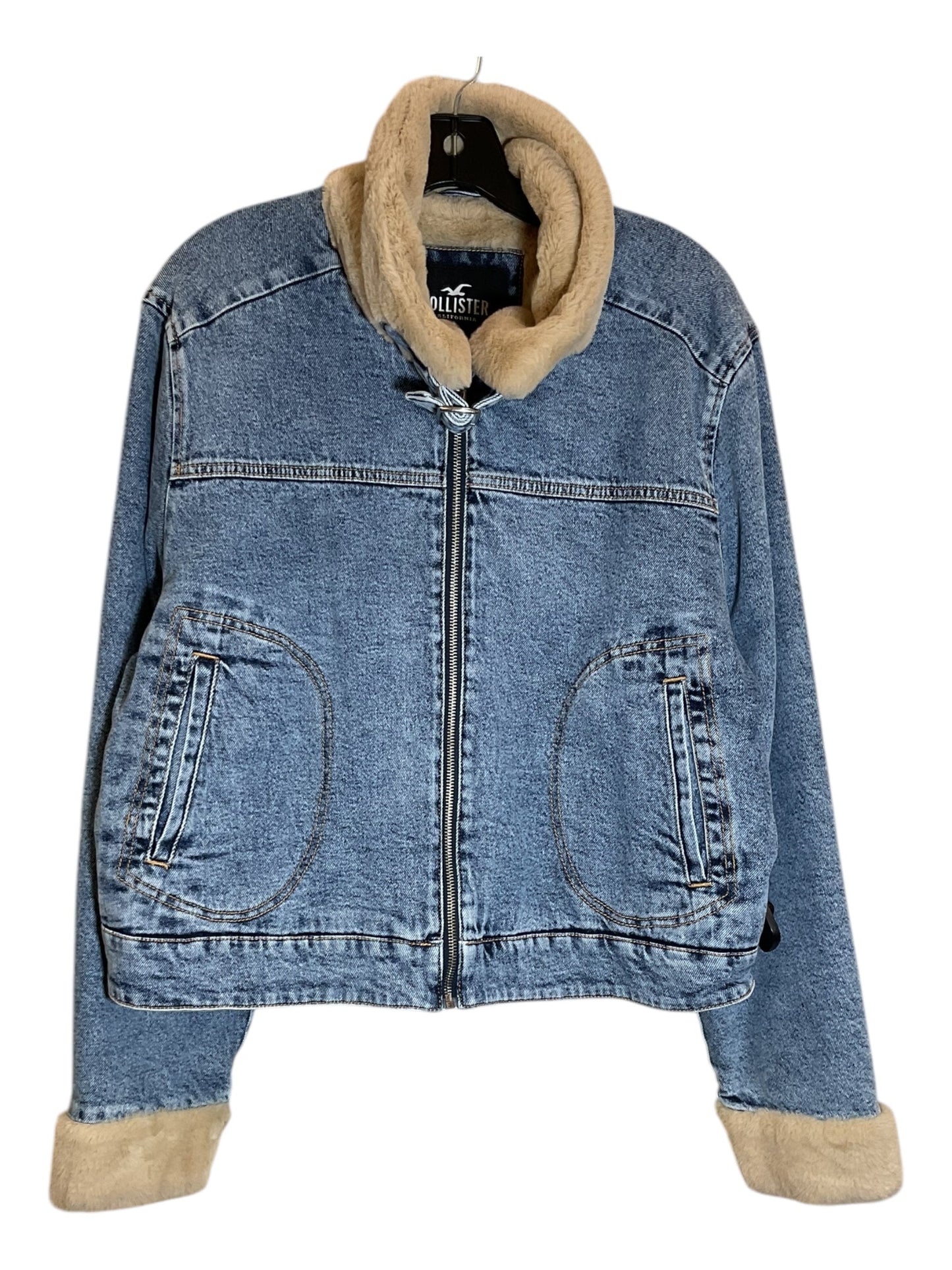 Coat Other By Hollister In Blue Denim, Size: Xl