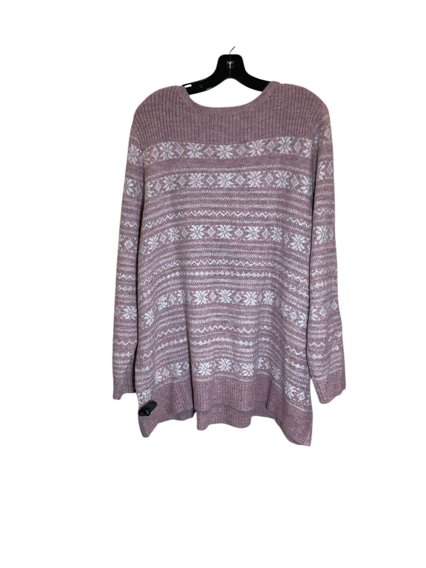 Sweater By Cj Banks In Pink, Size: 3x