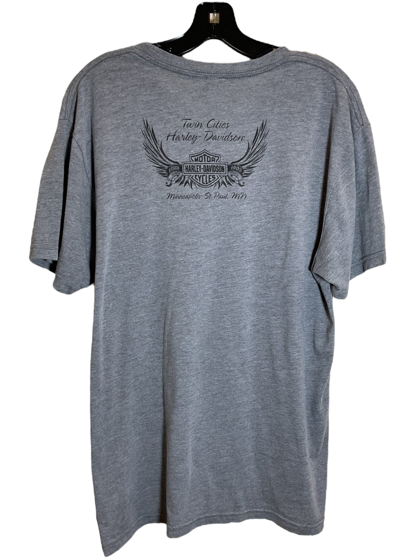 Top Short Sleeve By Harley Davidson In Grey, Size: Xl