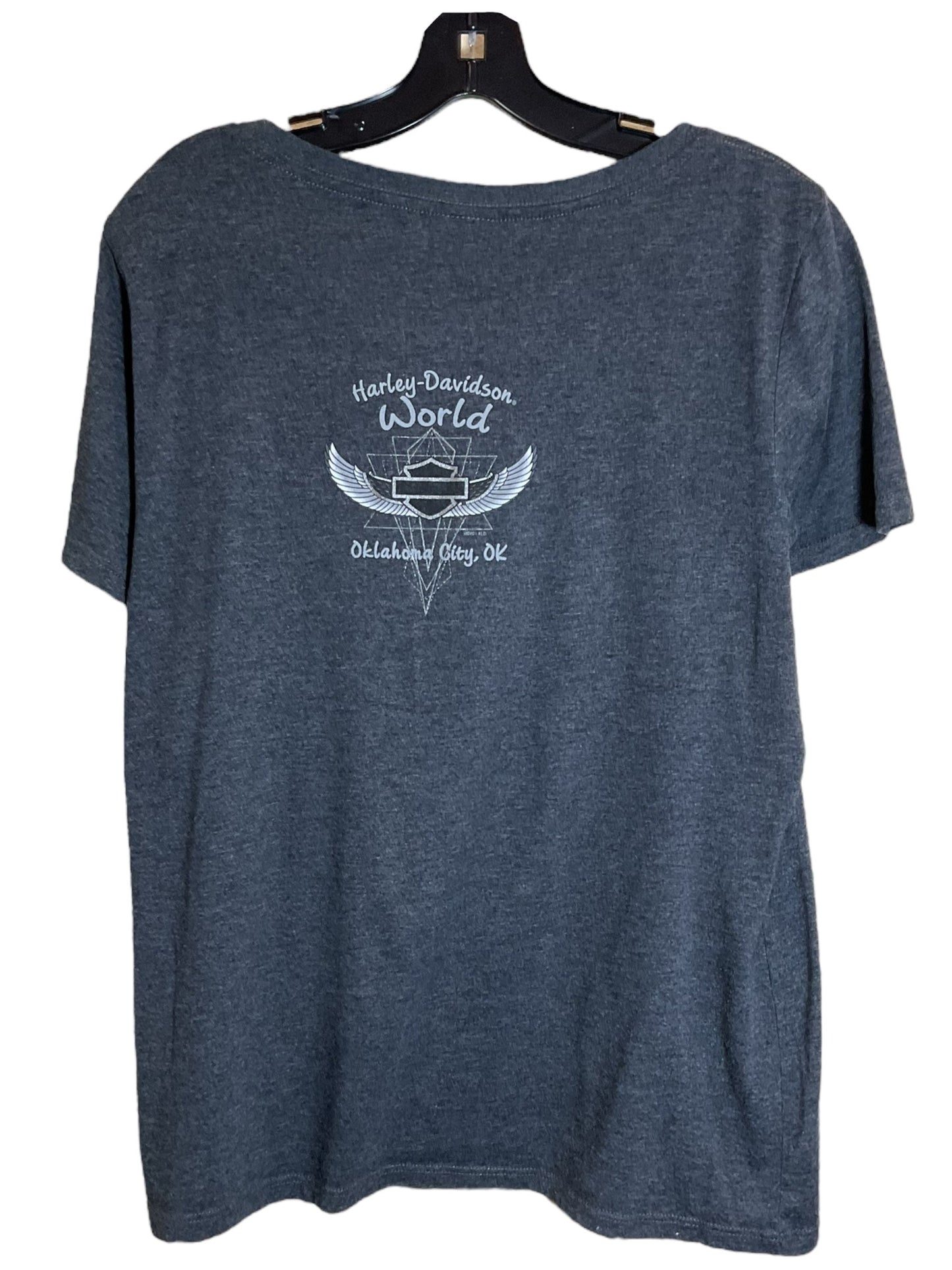 Top Short Sleeve By Harley Davidson In Grey, Size: Xl