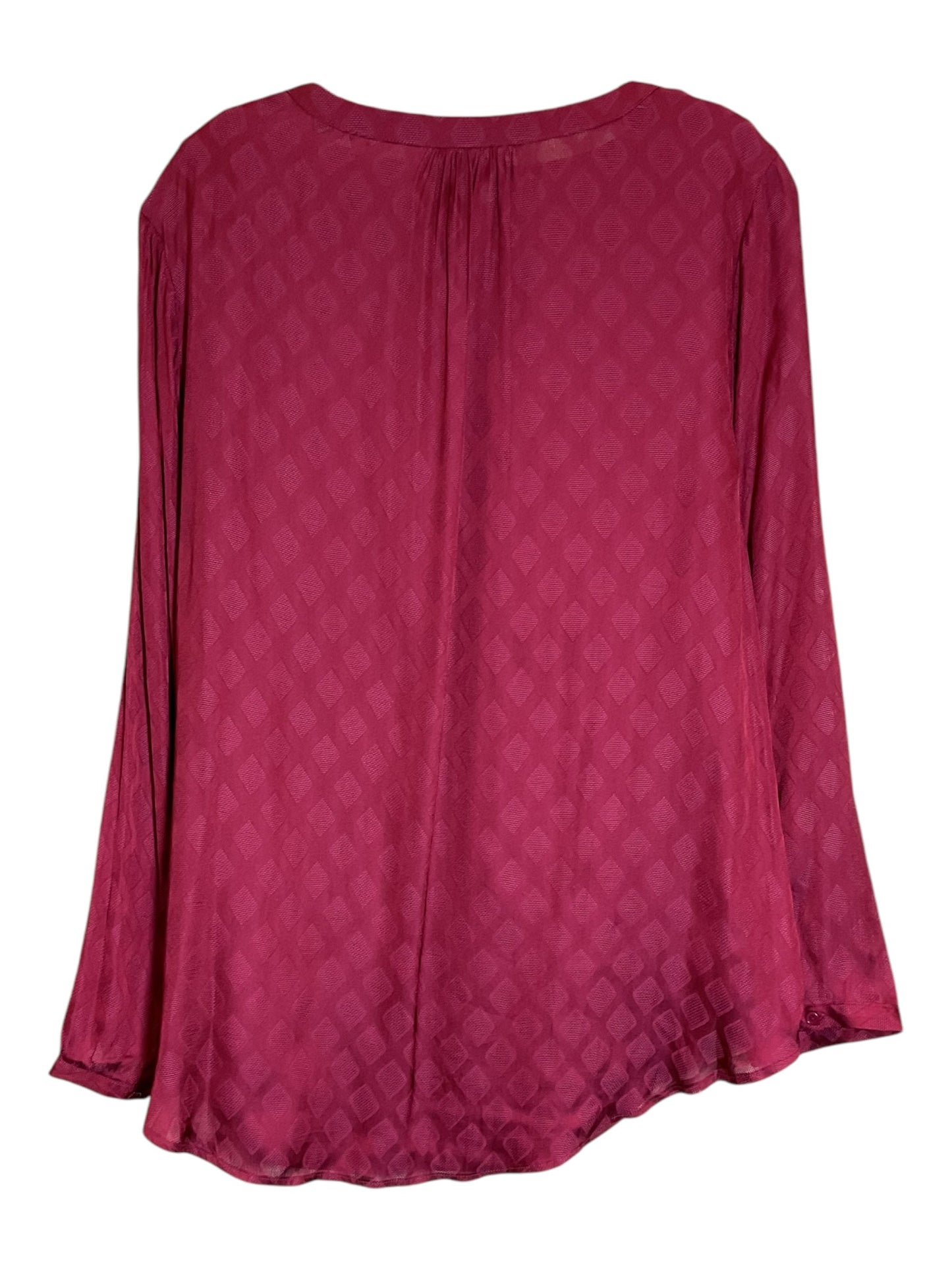 Top Long Sleeve By Christopher And Banks In Red, Size: Xl