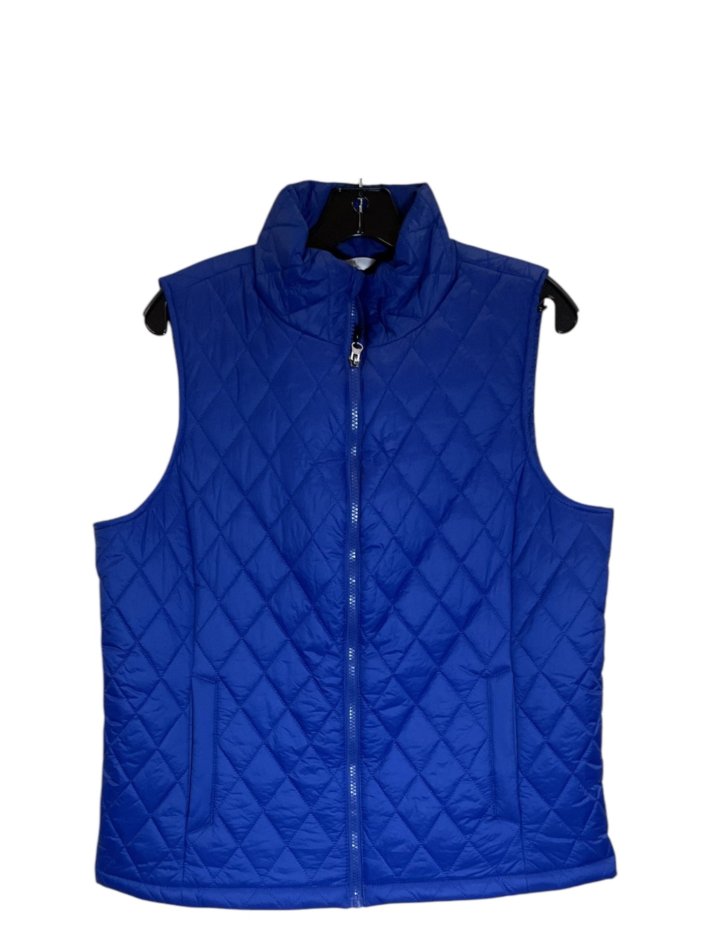 Vest Puffer & Quilted By Time And Tru In Blue, Size: M