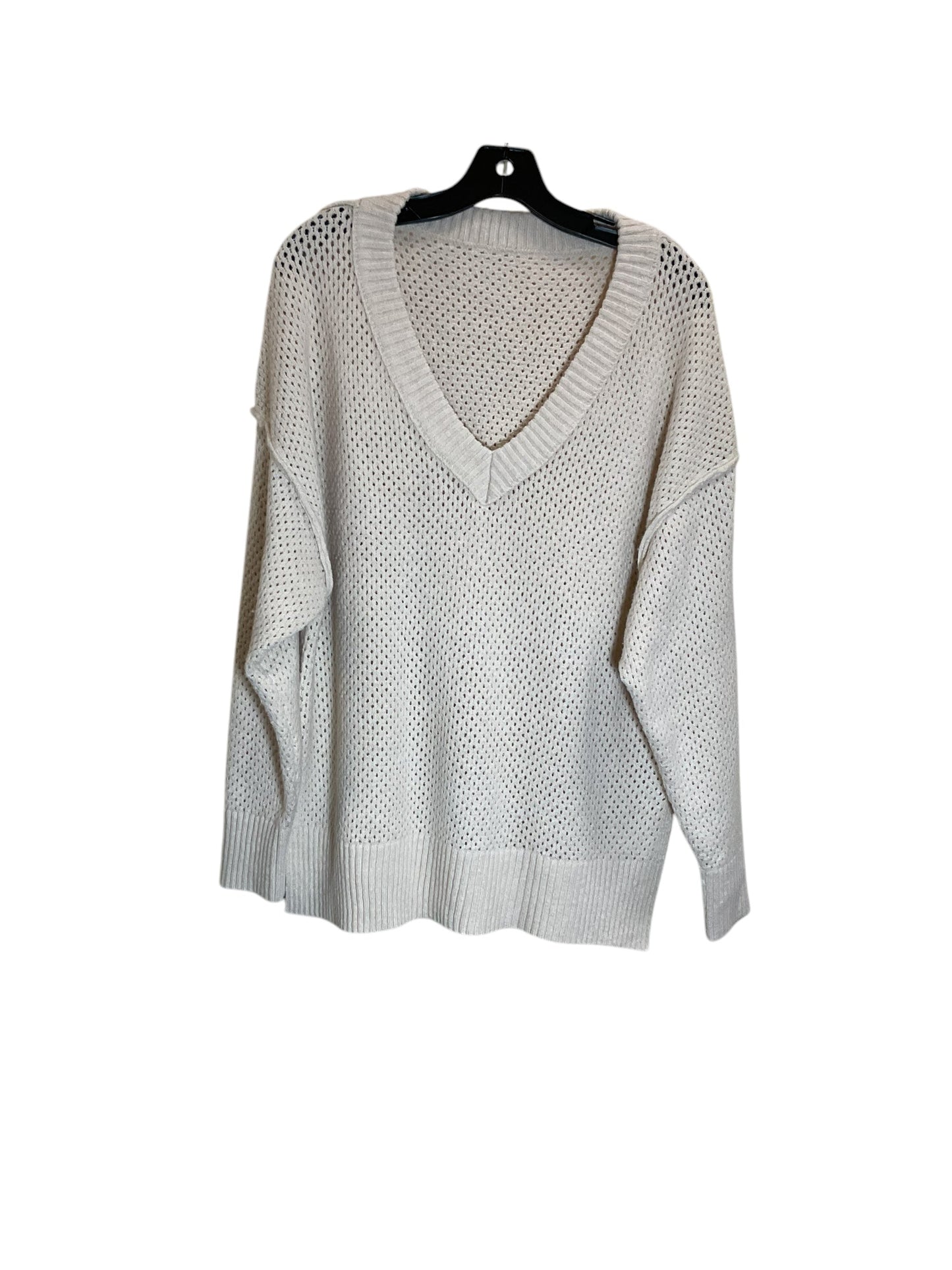 Sweater By Clothes Mentor In Cream, Size: M